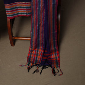 Dharwad Cotton 3pc Unstitched Dress Material Suit Set with Woven Border 71