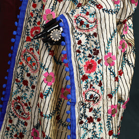 Ranihati Chapa Work Chanderi Silk Hand Embroidery Dupatta 38
