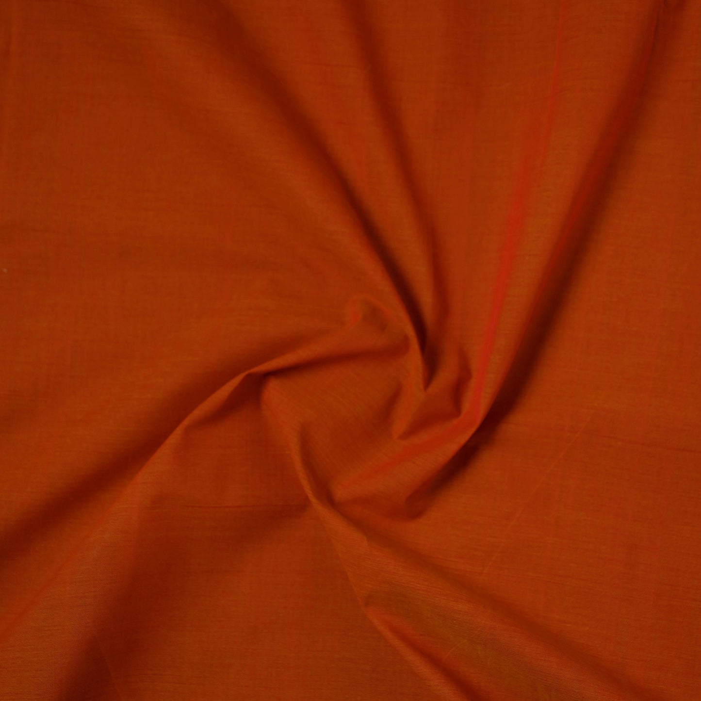 Orange - Mangalagiri Handloom Cotton Nizam Zari Border Fabric 27