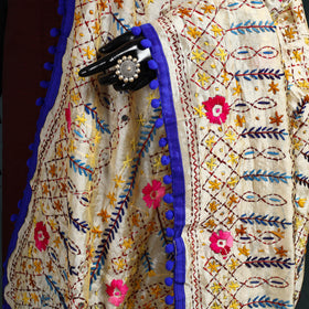 Ranihati Chapa Work Chanderi Silk Hand Embroidery Dupatta 39