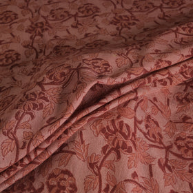 Handwoven Merino Wool Pedana Kalamkari Hand Block Print Natural Dyed Fabric 02