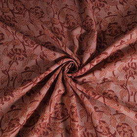 Handwoven Merino Wool Pedana Kalamkari Hand Block Print Natural Dyed Fabric 02