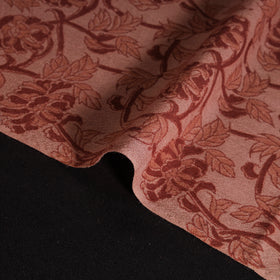 Handwoven Merino Wool Pedana Kalamkari Hand Block Print Natural Dyed Fabric 02