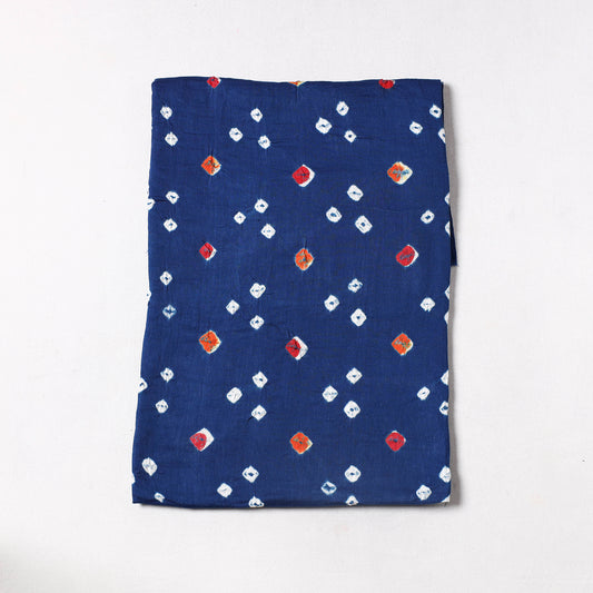 Blue - Kutch Bandhani Tie-Dye Mul Cotton Precut Fabric 22