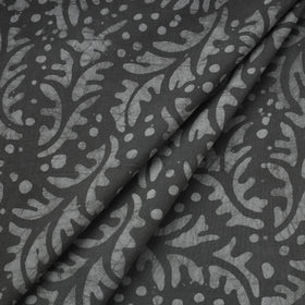 Grey Hand Batik Print Cotton Fabric