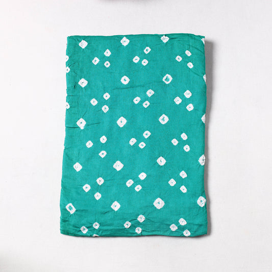 Green - Kutch Bandhani Tie-Dye Mul Cotton Precut Fabric 23