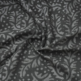 Grey Hand Batik Print Cotton Fabric