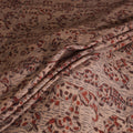 Handwoven Merino Wool Pedana Kalamkari Hand Block Print Natural Dyed Fabric 01