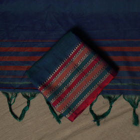 Dharwad Cotton 3pc Unstitched Dress Material Suit Set with Woven Border 69