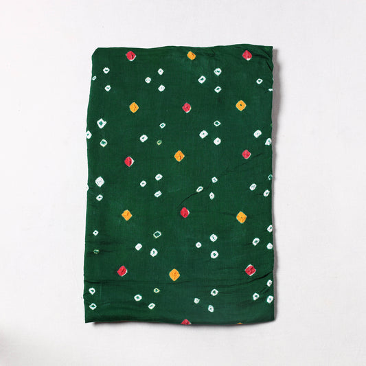 Green - Kutch Bandhani Tie-Dye Mul Cotton Precut Fabric 24