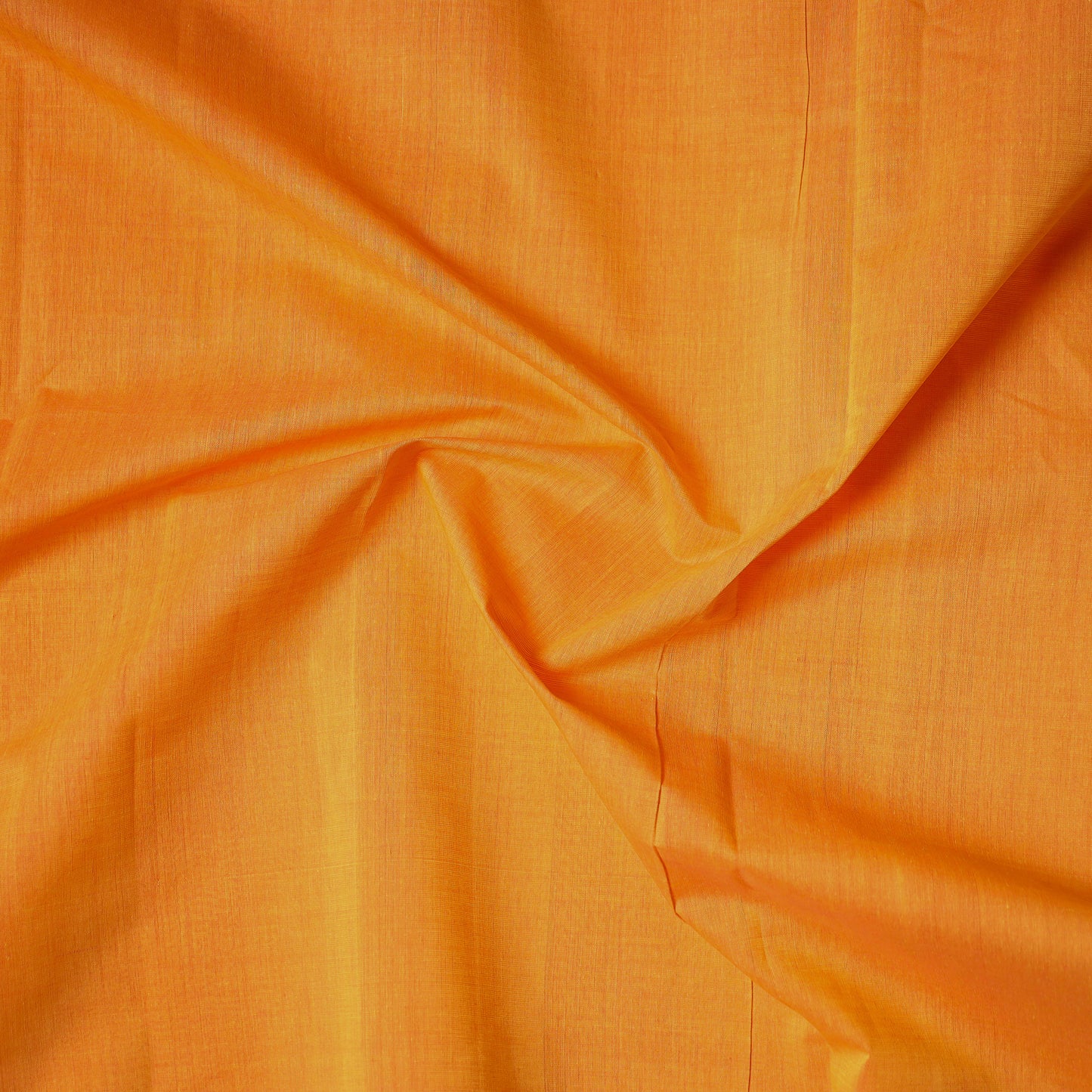 Orange - Mangalagiri Handloom Cotton Nizam Zari Border Fabric 31