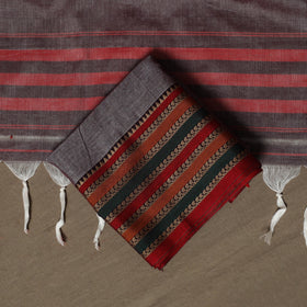 Dharwad Cotton 3pc Unstitched Dress Material Suit Set with Woven Border 68