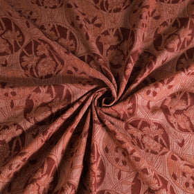 Handwoven Merino Wool Pedana Kalamkari Hand Block Print Natural Dyed Fabric 23