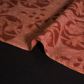 Handwoven Merino Wool Pedana Kalamkari Hand Block Print Natural Dyed Fabric 23