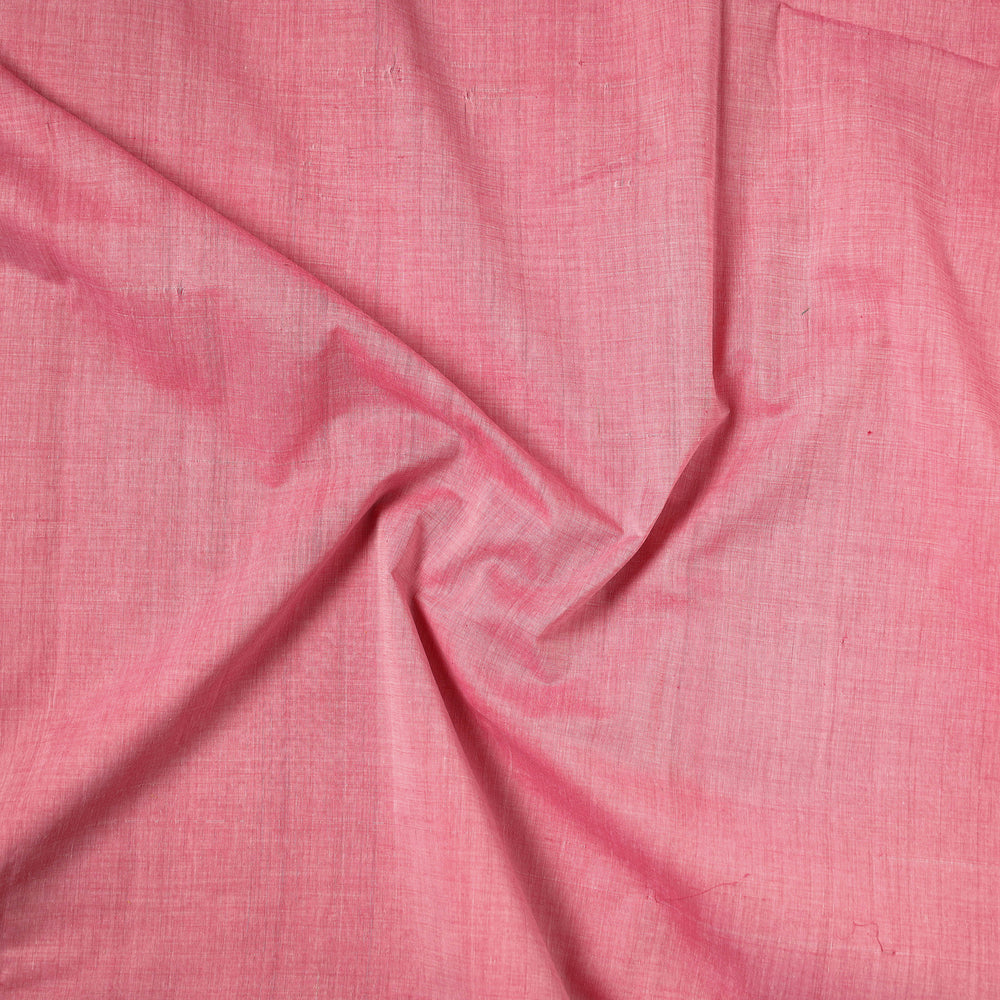 Pink - Mangalagiri Handloom Cotton Nizam Zari Border Fabric 26