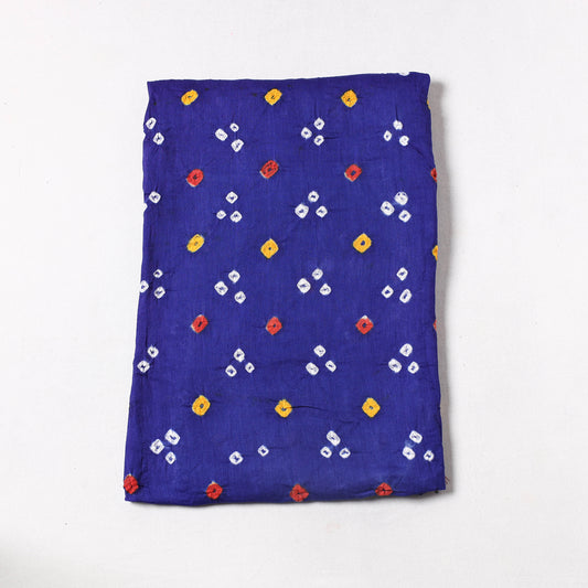 Blue - Kutch Bandhani Tie-Dye Mul Cotton Precut Fabric 27