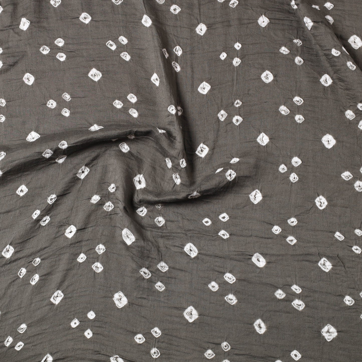 Grey - Kutch Bandhani Tie-Dye Mul Cotton Precut Fabric 28