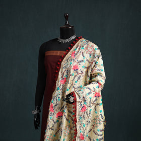 Ranihati Chapa Work Chanderi Silk Hand Embroidery Dupatta 47