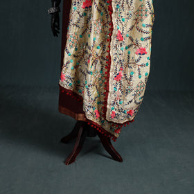 Ranihati Chapa Work Chanderi Silk Hand Embroidery Dupatta 47