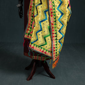 Ranihati Chanderi Silk Zig Zag Hand Embroidery Dupatta 48