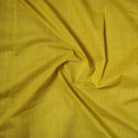 Yellow - Mangalagiri Handloom Cotton Nizam Zari Border Fabric 35