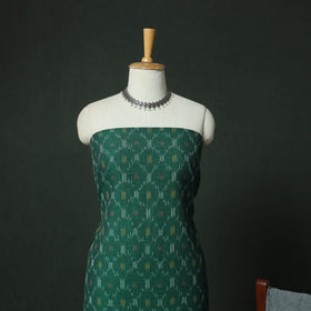 Pochampally Ikat Woven Cotton 3pc Unstitched Dress Material Suit Set 13