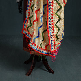 Ranihati Chanderi Silk Zig Zag Hand Embroidery Dupatta 50