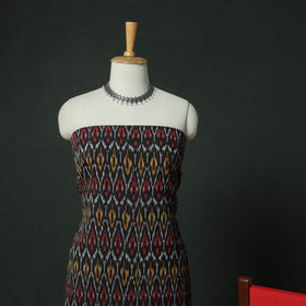 Pochampally Ikat Woven Cotton 3pc Unstitched Dress Material Suit Set 14