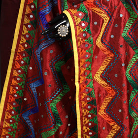 Ranihati Chanderi Silk Zig Zag Hand Embroidery Dupatta 51
