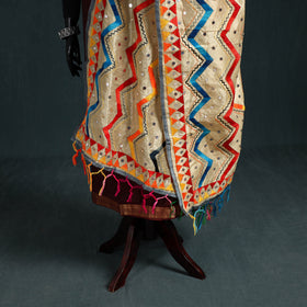 Ranihati Chanderi Silk Zig Zag Hand Embroidery Dupatta 52