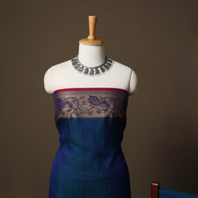 Dharwad Cotton 3pc Unstitched Dress Material Suit Set with Woven Border 61