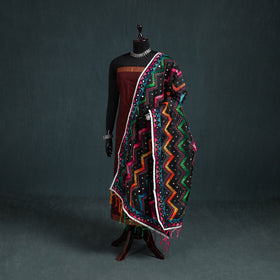 Ranihati Chanderi Silk Zig Zag Hand Embroidery Dupatta 54