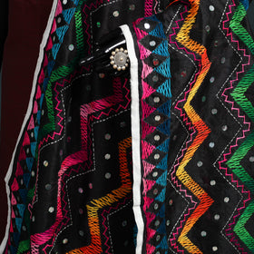 Ranihati Chanderi Silk Zig Zag Hand Embroidery Dupatta 54