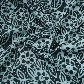 Blue Hand Batik Print Cotton Fabric