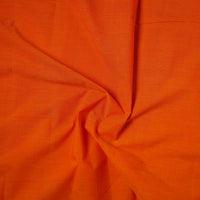 Orange - Mangalagiri Handloom Cotton Nizam Zari Border Fabric 40