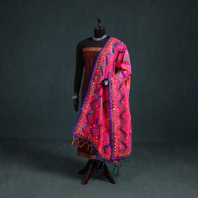 Ranihati Chanderi Silk Zig Zag Hand Embroidery Dupatta 55