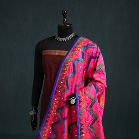 Ranihati Chanderi Silk Zig Zag Hand Embroidery Dupatta 55