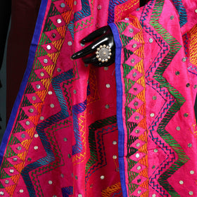 Ranihati Chanderi Silk Zig Zag Hand Embroidery Dupatta 55