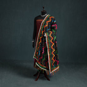 Ranihati Chanderi Silk Zig Zag Hand Embroidery Dupatta 56