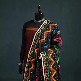 Ranihati Chanderi Silk Zig Zag Hand Embroidery Dupatta 56