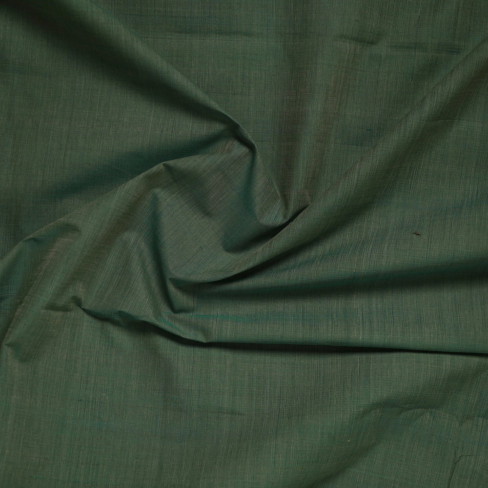 Green - Mangalagiri Handloom Cotton Nizam Zari Border Fabric 42