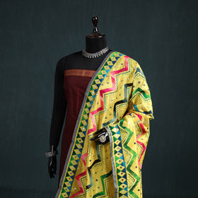 Ranihati Chanderi Silk Zig Zag Hand Embroidery Dupatta 58