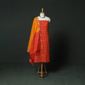Pochampally Ikat Woven Cotton 3pc Unstitched Dress Material Suit Set 18