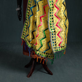 Ranihati Chanderi Silk Zig Zag Hand Embroidery Dupatta 59