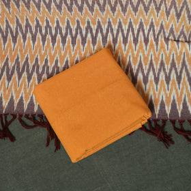 Pochampally Ikat Woven Cotton 3pc Unstitched Dress Material Suit Set 19