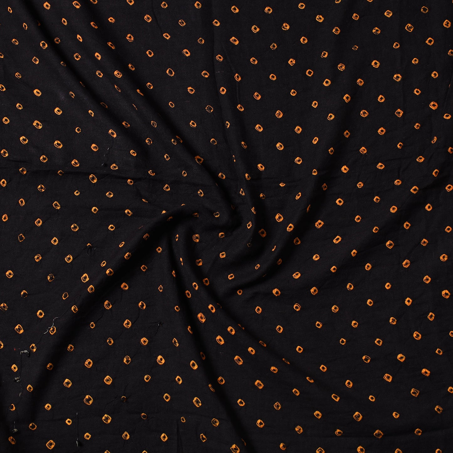 Black - Kutch Bandhani Tie-Dye Cotton Precut Fabric 53