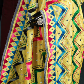 Ranihati Chanderi Silk Zig Zag Hand Embroidery Dupatta 61