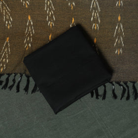 Pochampally Ikat Woven Cotton 3pc Unstitched Dress Material Suit Set 20