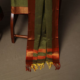 Dharwad Cotton 3pc Unstitched Dress Material Suit Set with Woven Border 56