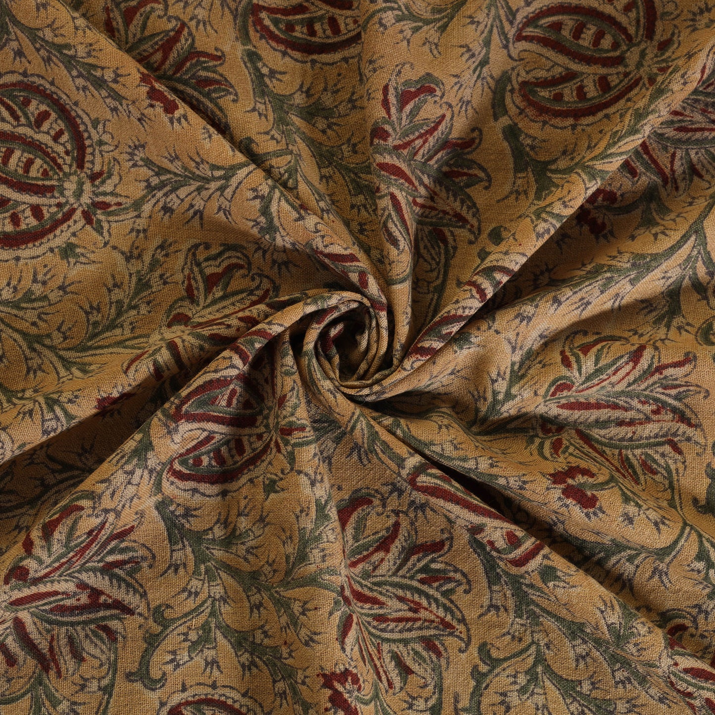 Yellow - pedana handwoven wool natural dyed kalamkari